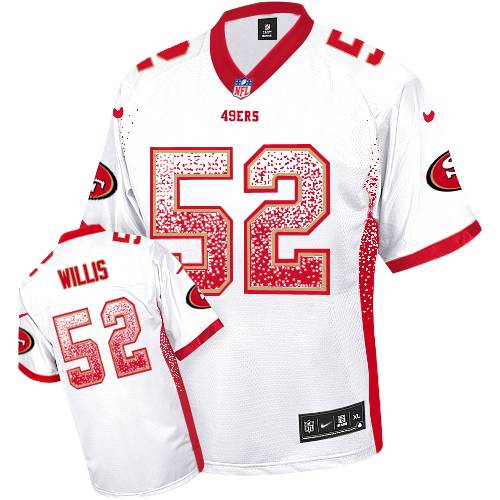 Men's Limited Patrick Willis Nike Jersey White - #52 Drift Fashion NFL San Francisco 49ers